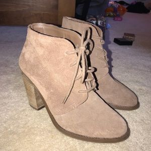 jessica simpson tan lace up heel boots